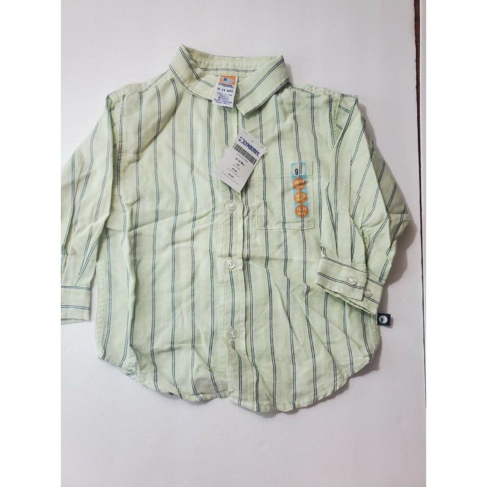 Nwt VTG Vintage Stock gymboree shirt 18-24 mo button up 2001 line new boy top